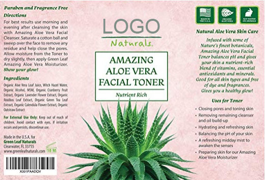 Pur naturel Réapprovisionnement D'eau L'aloe Vera Hydratant visage peau facial toner jet