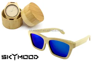 En bois lunettes de Soleil et Mode Montres Montres Por Mayoreo Lentes Para Sol