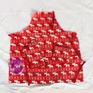 alibaba china wholesale Christmas printed oven glove potholder kitchen aprons sets