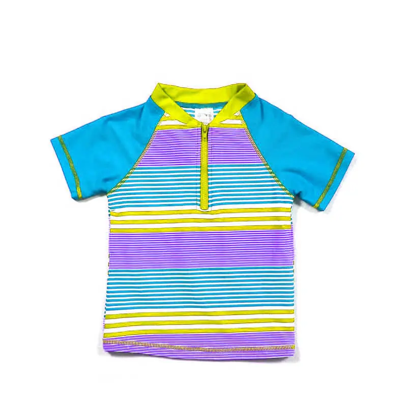 OEKO-tex Low moq UPF 50 sun Защитная Детская рубашка rashguard Детский УФ купальник uv rashies топ от 6 м до 4 т oem