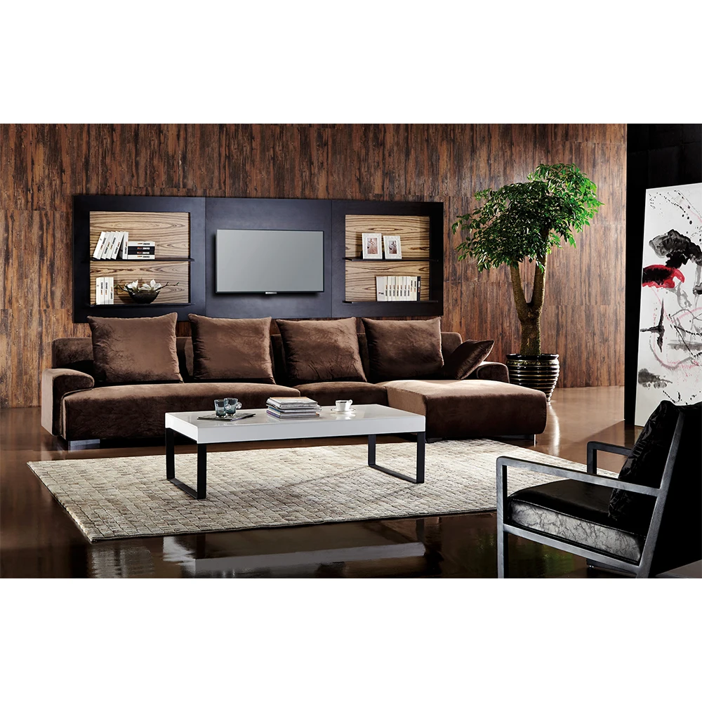 ルームズ ブラウン コーナーソファ シンプルスタイルコーナーソファ お