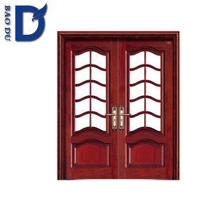 BOWDEU portes <span class=keywords><strong>en</strong></span> <span class=keywords><strong>fer</strong></span> <span class=keywords><strong>forgé</strong></span> portes de sécurité <span class=keywords><strong>en</strong></span> acier portes de cour extérieur blindé utilisé pour les maisons portes de villa patio - Product Image 3