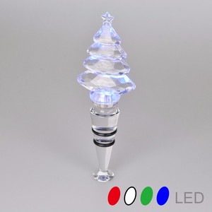 Tapón de botella de vino con Árbol de Navidad LED clásico - Product Image 1