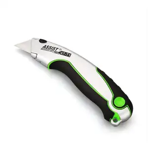 Knife Knife Retractable With Rubber Handle Industrial Safety Utility Knife