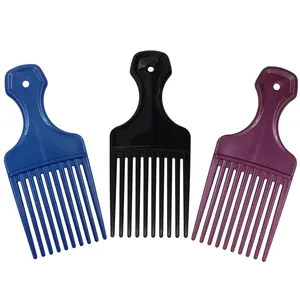 Plastic Thick Hair Comb Afro Barber Pick Comb