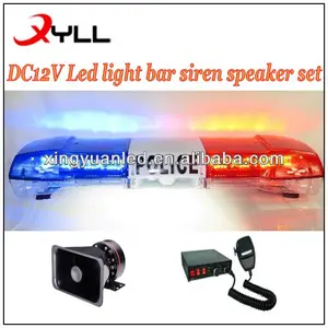 Dc12v led roating barre de lumière stroboscopique de police barre lumineuse avec sirène haut - parleur, Ambulance lumières
