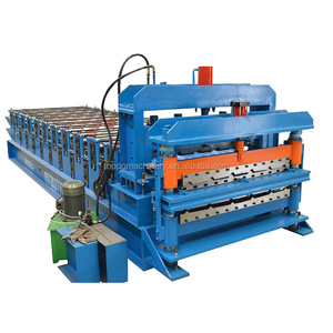 Alto rendimiento entorno amigable panel de metal perfil rollo de doble capa que forma la máquina - Product Image 2