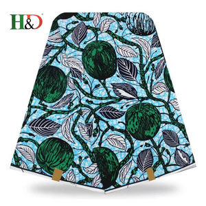 H & D Top 10 de Haute Qualité En Gros Pas Cher Bloc De Cire Africain Impression Mousseline de Soie Tissu Avec Des Mots - Product Image 1