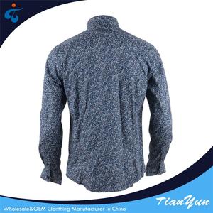 Oem personalizada de Alta calidad suave de manga larga <span class=keywords><strong>jeans</strong></span> camisa de los hombres - Product Image 2