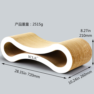 ICLE-kertas karton bergelombang kucing Scratcher Lounge Jumbo Ultimate Superior kertas kualitas tinggi - Product Image 3