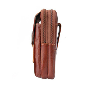 <span class=keywords><strong>Riñonera</strong></span> de <span class=keywords><strong>Cuero</strong></span> Genuino Marrón para Hombre - Product Image 5