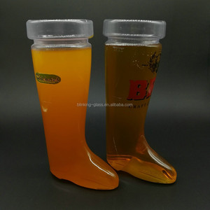 <strong>Plastic</strong> Sustainable Clear Beer Boot <strong>Mug</strong> 20oz with Customizable Logo for Party - Product Image 5