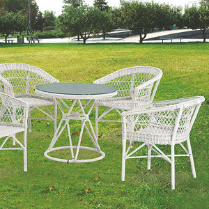 Hotsale <span class=keywords><strong>giardino</strong></span> esterno all'ingrosso PE Rattan tavoli <span class=keywords><strong>e</strong></span> <span class=keywords><strong>sedie</strong></span> utilizzati per il ristorante sintetico vimini - Product Image 4