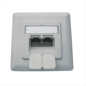 Painel frontal com blindagem cat6 rj45, tomada de parede alemão