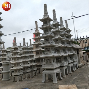 En gros Super populaire jardin extérieur décoratif Style japonais pierre naturelle 5 <span class=keywords><strong>Layd</strong></span> haute haute lanterne pagode - Product Image 6