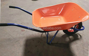 Heavy Duty PU carriola in metallo solido costruzione fattoria pneumatica uso carriola modello WB6400 con ruote solide - Product Image 6