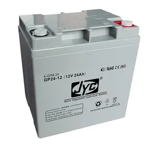 תחזוקה משלוח אטום VRLA סוללה 12v 24ah עופרת חומצת סוללה עבור UPS