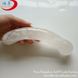 क्वार्ट्ज क्रिस्टल की छड़ी काले डिल्डो पत्थर - Product Image 4