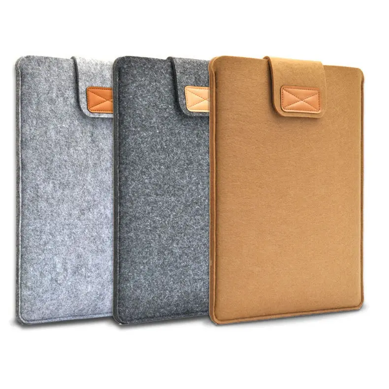 New Trendy Felt Notebook Case  Business Concise felt laptop bag