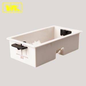 WK Plastic 2 Gang Dry Lining Box Junction Box (Inside 36mm, Outside 39mm) UK Installation Box