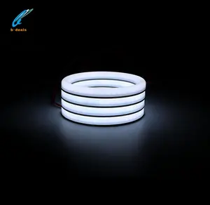 Lampu Depan Mobil Otomatis Terbaru Led Katun Cahaya Angel Eye Halo Cincin Putih 70Mm 80MM 90MM 131MM untuk Seri LadaVaz