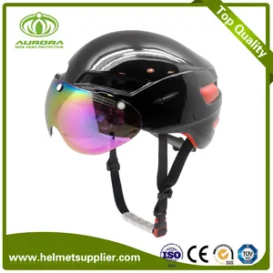 Special Offer Time Trial Semi Aero Bike Helmet With Magnetic Goggle