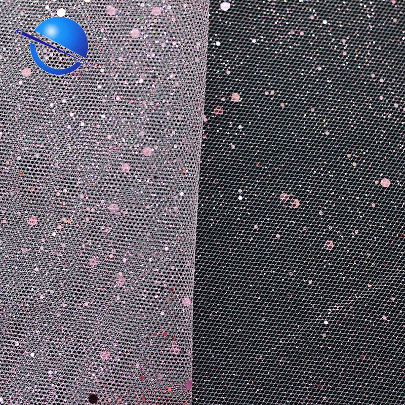 Блестящая Тюлевая ткань, гренадиновая ткань, сетчатая ткань для платьев