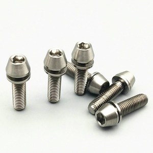 M5x16 din912 gr5 color <span class=keywords><strong>Ti</strong></span> hexagonal cono <span class=keywords><strong>a</strong></span> perno de titanio con lavadora - Product Image 1