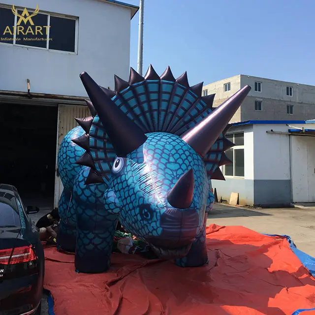 Kerst Decoraties Dieren Opblaasbare Dinosaurussen, Groene Opblaasbare Triceratops Voor Party