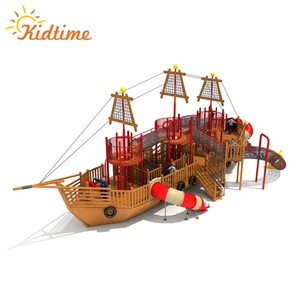 Tamaño personalizado nave equipo al aire libre zona de juegos con tobogán - Product Image 3