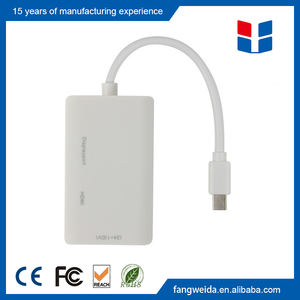 3 <span class=keywords><strong>in</strong></span> 1 Mini DisplayPort a <span class=keywords><strong>HDMI</strong></span>/<span class=keywords><strong>DVI</strong></span>/DisplayPort All'adattatore del Cavo per MacBook - Product Image 3