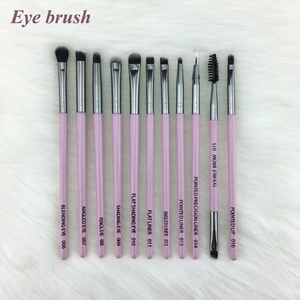 Gỗ Cao Cấp Taklon Tổng Hợp Cá Nhân Bán Buôn Thương Hiệu Riêng Của Bạn Màu Hồng Biểu Tượng Tùy Chỉnh Nhãn Hiệu Riêng Bộ Cọ Trang Điểm Chuyên Nghiệp - Product Image 6