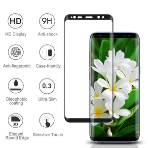 Custom made mobilephone anti-fingerprint <strong>10h</strong> <strong>hardness</strong> tempered <strong>glass</strong> shatter proof screen protector for samsung galaxy s8 plus