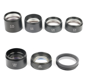 WD165 0.5X 0.7X 1.0X 2.0X補助オブジェクトレンズ顕微鏡カメラレンズ三眼ステレオズーム顕微鏡バーローガラスレンズ用 - Product Image 5