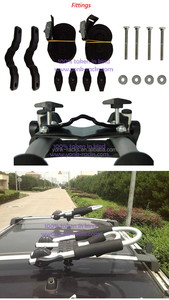 Portaequipajes plegable para kayak estilo <span class=keywords><strong>J</strong></span> negro, portaequipajes para canoa con soporte para apilador de kayak, equipo para deportes acuáticos - Product Image 3