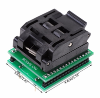 Adaptador de programador TQFP32 QFP32 a DIP32 IC, toma de prueba de Chip SA663, circuitos integrados de asiento ardiente