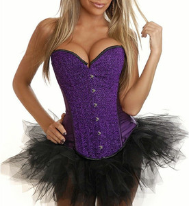 6 colori Raso Disossato Acciaio Underbust Stretto Allacciatura <span class=keywords><strong>Corsetto</strong></span> di Formazione Alla Vita - Product Image 6