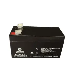 Cssb bateria recarregável 12v1.3ah, selada bateria de chumbo ácido