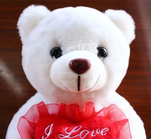 Regalo di Giorno di san valentino dolce Molle del Giocattolo Della <span class=keywords><strong>Peluche</strong></span> Orsacchiotto Bianco Con <span class=keywords><strong>Cuore</strong></span> Rosso Carino Personalizzato I Love You <span class=keywords><strong>Peluche</strong></span> ha condotto la Luce Up Teddy Orso - Product Image 3
