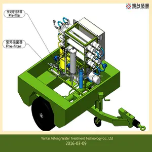Móvil Máquina de Tratamiento RO Agua de Mar/Osmosi Inversa de La Purificación del Agua