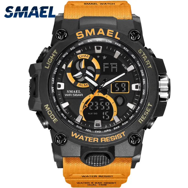 SMAEL nuovo 8011 Sport resistente all'acqua orologio digitale uomini orologio da polso