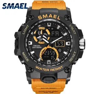 SMAEL-reloj de pulsera para hombre, deportivo, Digital, resistente al agua, novedad de 8011