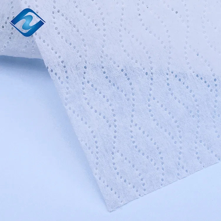 70% viskon 30% polyester Nonwoven kumaş % 100% biyobozunur Spunlace