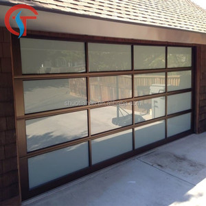 Panel de cristal de escarcha transparente de aluminio, puertas de <span class=keywords><strong>garaje</strong></span>, precio en <span class=keywords><strong>venta</strong></span> - Product Image 2