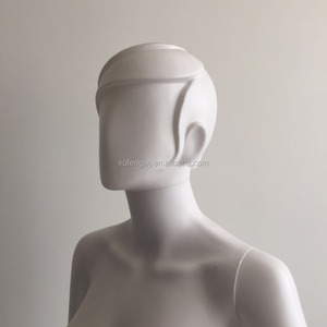 Fabbrica Vendita Direttamente Finestra di Visualizzazione In Piedi Regolabile Full <span class=keywords><strong>Body</strong></span> <span class=keywords><strong>Ecru</strong></span> Modello Astratto Testa di Colore Bianco Manichini Femminili - Product Image 4