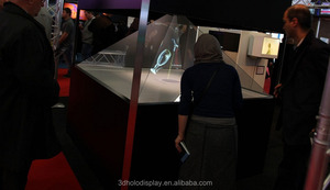 <span class=keywords><strong>19</strong></span> <span class=keywords><strong>inch</strong></span> <span class=keywords><strong>3D</strong></span> HOLO hộp LCD chiếu <span class=keywords><strong>Holographic</strong></span> Máy nghe nhạc quảng cáo kính kim loại khung đứng Showcase kim tự tháp hiển thị - Product Image 4
