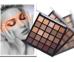 Không Có Thương Hiệu 25 Màu Trang Điểm Palette Trái Đất Eyeshadow Palette Bronzed Palette Shimmer Matte Make Up Khói Ấm Eye Shadow Kit