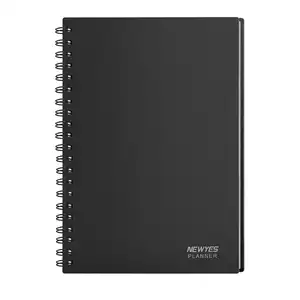 Newyes novo design a5 programador de caderno inteligente, espiral, reutilizável, planejador de dia