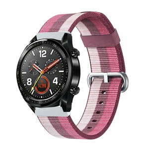 Correa de reloj de nailon tejido transpirable suave de 22mm para <span class=keywords><strong>Huawei</strong></span> <span class=keywords><strong>Watch</strong></span> <span class=keywords><strong>GT</strong></span> Band - Product Image 2