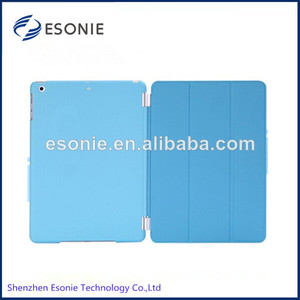 Soporte de cuero de <span class=keywords><strong>la</strong></span> pu funda smart cover para ipad 5/ipad de aire - Product Image 1